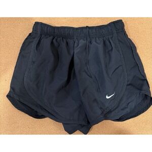 Nike Women's Dri-FIT Running Shorts Small Black Athletic Lined Lightweight